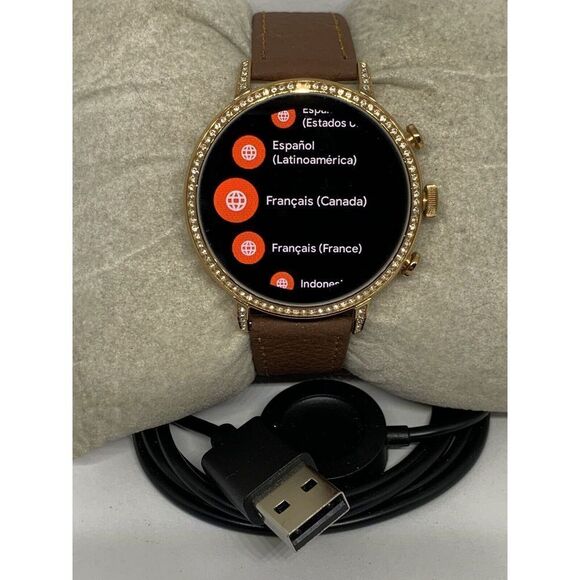 Fossil Gen 4 Authentic Digital Dial Smart Watch Custom Band FTW6015 ZA290 - Picture 2 of 12